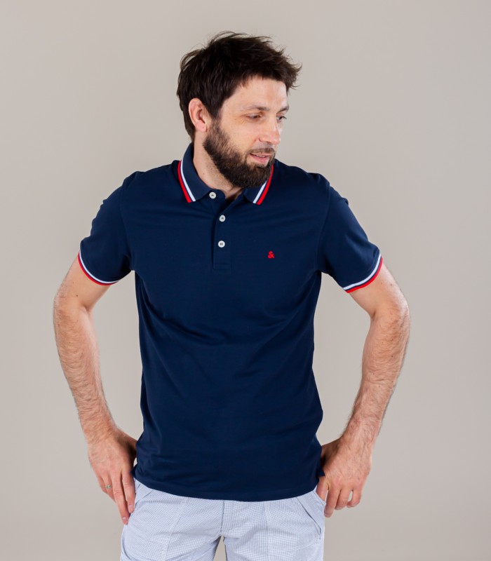 JACK & JONES vyriški polo marškinėliai 12136668*03 (5)