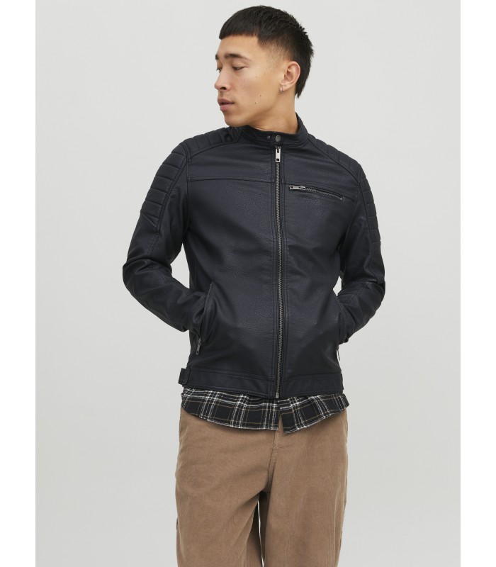 JACK & JONES miesten keinonahkatakki 12147218*01