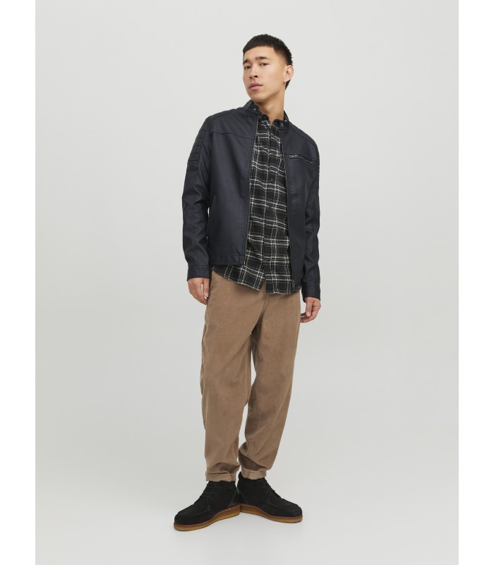 JACK & JONES miesten keinonahkatakki 12147218*01