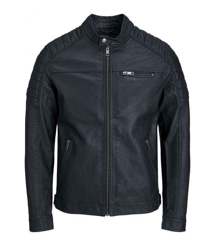 JACK & JONES miesten keinonahkatakki 12147218*01