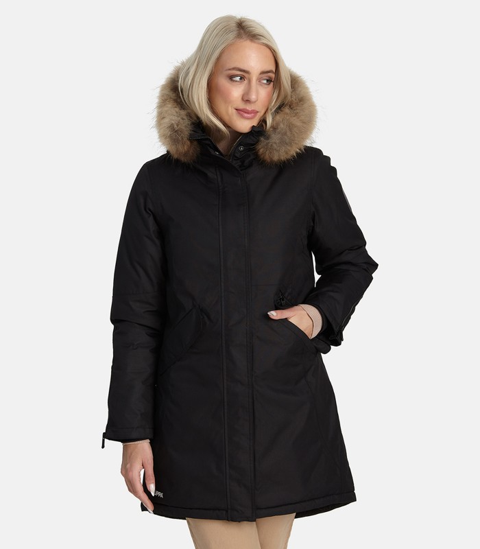 Huppa sieviešu parka ar dabīgu kažokādu 200g Vivian 1 12498120*50009 (3)
