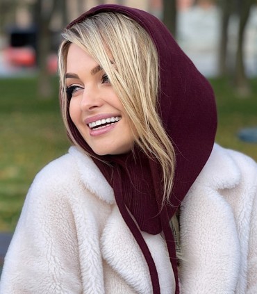 Caskona naisten hupullinen huivi HOOD FROST*01 (1)
