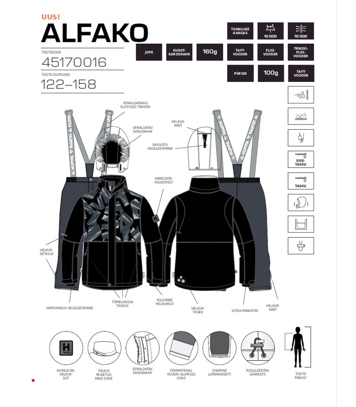 Huppa комплект для мальчика ALFAKO, 160/100 g  45170016*62092 (3)